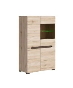 Brw Vaisseliers Vaisselier Bas 4 Portes Rico Naturel