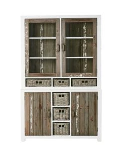 Bois Dessus Bois Dessous Vaisseliers Vaisselier En Bois De Pin Recyclé 4 Portes 6 Tiroirs