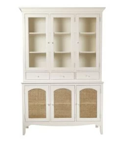 Maisons Du Monde Vaisseliers Vaisselier En Cannage 6 Portes Blanc Cassé