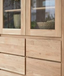 Tikamoon Vaisseliers Vaisselier En Chêne Massif -Vaisseliers Soldes Magasin vaisselier en chene massif 4