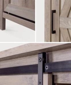 Alice's Garden Vaisseliers Vaisselier En Décor Bois Gris -Vaisseliers Soldes Magasin vaisselier en decor bois gris 5