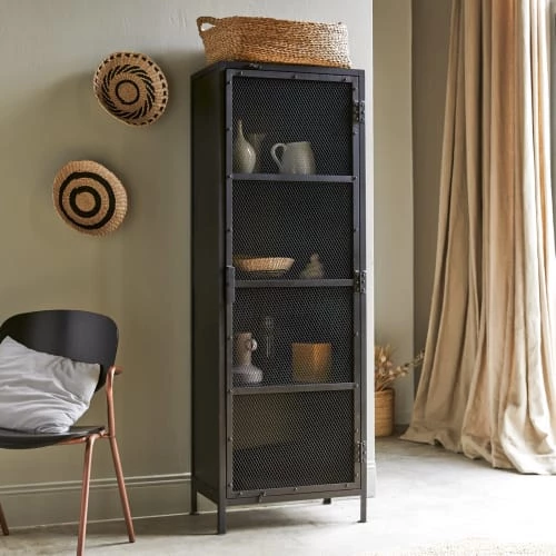 Tikamoon Vaisseliers Vaisselier Grillagé En Métal 4 Tikamoon Vaisseliers Vaisselier Grillagé En Métal – Image 4