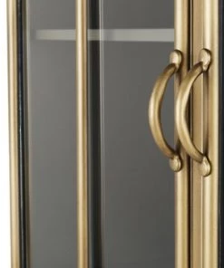 Maisons Du Monde Vaisseliers Vaisselier Industriel 2 Portes En Métal Coloris Laiton Patiné Et Vieilli -Vaisseliers Soldes Magasin vaisselier industriel 2 portes en metal coloris laiton patine et vieilli 1000 11 20 219821 3