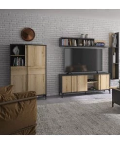 Calicosy Vaisseliers Vaisselier Industriel 3 Portes 1 Tiroir - L94 X H153 X P41 Cm - Marron 10 Calicosy Vaisseliers Vaisselier Industriel 3 Portes 1 Tiroir - L94 X H153 X P41 Cm - Marron -Vaisseliers Soldes Magasin vaisselier industriel 3 portes 1 tiroir l94 x h153 x p41 cm marron 4