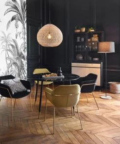 Maisons Du Monde Vaisseliers Vaisselier Vintage 4 Portes 2 Tiroirs Noir Mat -Vaisseliers Soldes Magasin vaisselier vintage 4 portes 2 tiroirs noir mat 1000 6 14 220020 4