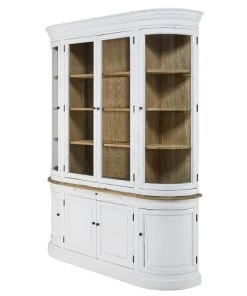 Vaisseliers Soldes Magasin -Vaisseliers Soldes Magasin vaisselier vitre 8 portes en pin recycle blanc patine 1000 5 14 166146 2