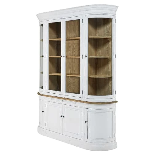 Maisons Du Monde Vaisseliers Vaisselier Vitré 8 Portes En Pin Recyclé Blanc Patiné 2 Maisons Du Monde Vaisseliers Vaisselier Vitré 8 Portes En Pin Recyclé Blanc Patiné – Image 2