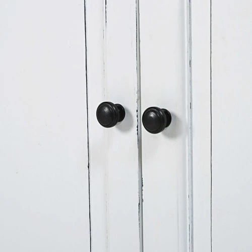 Maisons Du Monde Vaisseliers Vaisselier Vitré 8 Portes En Pin Recyclé Blanc Patiné 4 Maisons Du Monde Vaisseliers Vaisselier Vitré 8 Portes En Pin Recyclé Blanc Patiné – Image 4