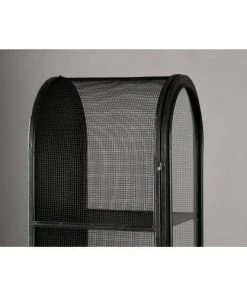 Dutchbone Vitrines Vitrine 1 Porte En Métal Noir -Vaisseliers Soldes Magasin vitrine 1 porte en metal noir 5