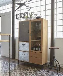 Maisons Du Monde Vitrines Vitrine 2 Portes 3 Tiroirs En Sapin Massif, Verre Et Métal 11 Maisons Du Monde Vitrines Vitrine 2 Portes 3 Tiroirs En Sapin Massif, Verre Et Métal -Vaisseliers Soldes Magasin vitrine 2 portes 3 tiroirs en sapin massif verre et metal 1000 10 23 196003 7