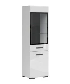 Brw Vitrines Vitrine 2 Portes Blanc