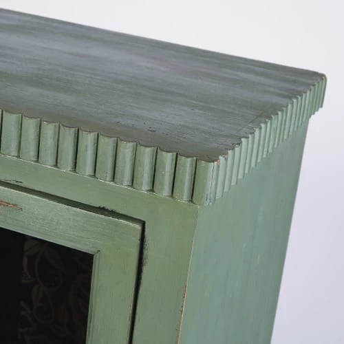 Maisons Du Monde Vitrines Vitrine 2 Portes En Acacia Massif Vert Et Verre Trempé 6 Maisons Du Monde Vitrines Vitrine 2 Portes En Acacia Massif Vert Et Verre Trempé – Image 6