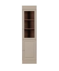 VtWonen Vitrines Vitrine 2 Portes En Bois Beige