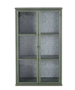 Maisons Du Monde Vitrines Vitrine 2 Portes En Métal Vert Clair