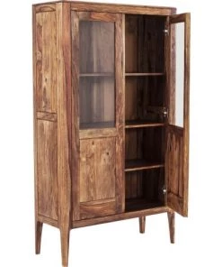 Kare Design Vitrines Vitrine 2 Portes En Sheesham Massif -Vaisseliers Soldes Magasin vitrine 2 portes en sheesham massif 2