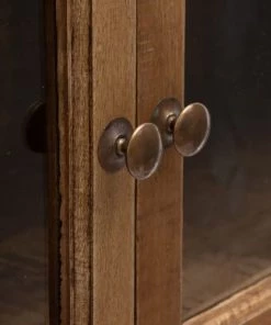 Altobuy Vitrines Vitrine 2 Portes Manguier Massif Teinté Foncé -Vaisseliers Soldes Magasin vitrine 2 portes manguier massif teinte fonce 3