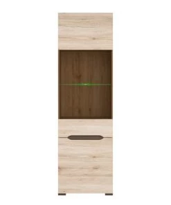 Brw Vaisseliers Vitrine 2 Portes Rico Naturel -Vaisseliers Soldes Magasin vitrine 2 portes rico naturel 2