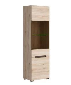 Brw Vaisseliers Vitrine 2 Portes Rico Naturel