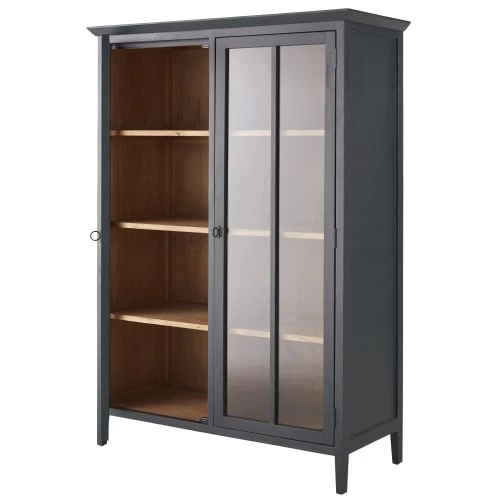 Maisons Du Monde Vitrines Vitrine 2 Portes Vert De Gris 2 Maisons Du Monde Vitrines Vitrine 2 Portes Vert De Gris – Image 2