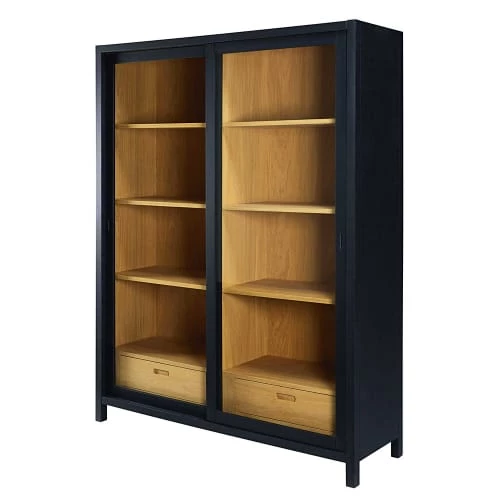 Maisons Du Monde Vitrines Vitrine 2 Tiroirs Noire 2 Maisons Du Monde Vitrines Vitrine 2 Tiroirs Noire – Image 2