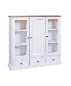 Altobuy Vitrines Vitrine 3 Portes 3 Tiroirs