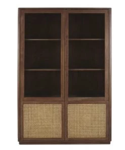 Maisons Du Monde Vitrines Vitrine 4 Portes Cannage En Rotin