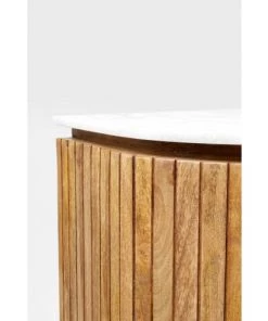 Kare Design Vitrines Vitrine 4 Portes En Manguier Massif Et Marbre Blanc -Vaisseliers Soldes Magasin vitrine 4 portes en manguier massif et marbre blanc 2