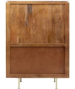 Kare Design Vitrines Vitrine 4 Portes En Manguier Massif Et Marbre Blanc -Vaisseliers Soldes Magasin vitrine 4 portes en manguier massif et marbre blanc 4