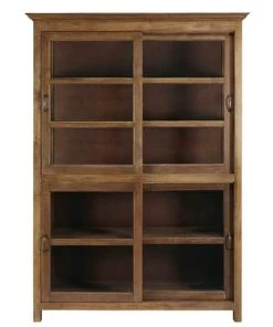 Maisons Du Monde Vitrines Vitrine 4 Portes En Manguier Massif Et Verre