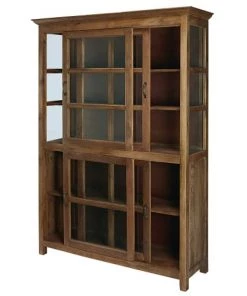 Maisons Du Monde Vitrines Vitrine 4 Portes En Manguier Massif Et Verre -Vaisseliers Soldes Magasin vitrine 4 portes en manguier massif et verre 1000 16 33 166616 3