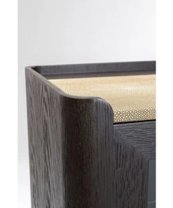 Kare Design Vitrines Vitrine 4 Portes En Peuplier Et Chêne Brun -Vaisseliers Soldes Magasin vitrine 4 portes en peuplier et chene brun 2