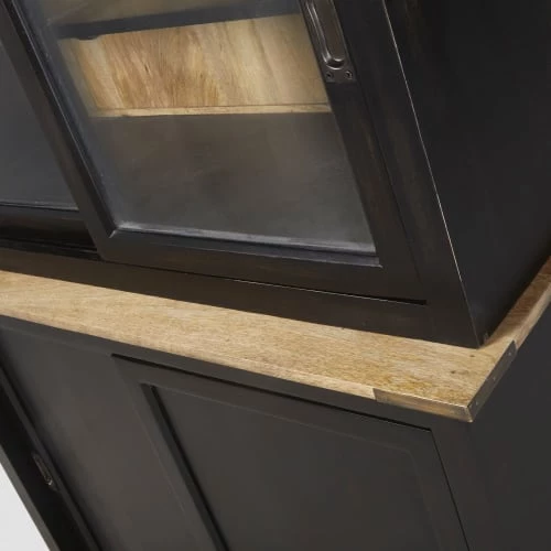 Maisons Du Monde Vitrines Vitrine 6 Portes Noire 3 Maisons Du Monde Vitrines Vitrine 6 Portes Noire – Image 3