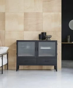 Tikamoon Vaisseliers Vitrine Basse En Métal