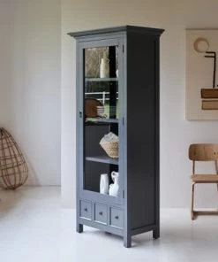 Tikamoon Vitrines Vitrine En Acajou -Vaisseliers Soldes Magasin vitrine en acajou 3