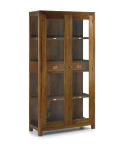 MOYCOR Vitrines Vitrine En Bois D'acajou Marron 100x190