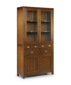 MOYCOR Vitrines Vitrine En Bois D'acajou Marron 105x200