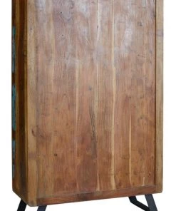 GINER Y COLOMER Vitrines Vitrine En Bois De Manguier Et Pieds En Métal Multicolore -Vaisseliers Soldes Magasin vitrine en bois de manguier et pieds en metal multicolore 4