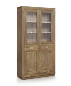 MOYCOR Vitrines Vitrine En Bois De Mindi Beige H190