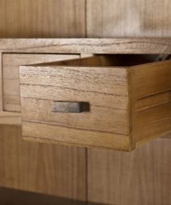 MOYCOR Vitrines Vitrine En Bois De Mindi Marron Et Métal Noir L100 -Vaisseliers Soldes Magasin vitrine en bois de mindi marron et metal noir l100 5