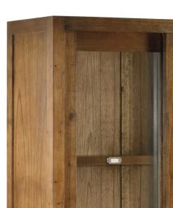 MOYCOR Vitrines Vitrine En Bois De Mindi Marron H190 -Vaisseliers Soldes Magasin vitrine en bois de mindi marron h190 10