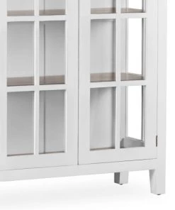 MOYCOR Vitrines Vitrine En Bois De Mindi Marron H190 -Vaisseliers Soldes Magasin vitrine en bois de mindi marron h190 2