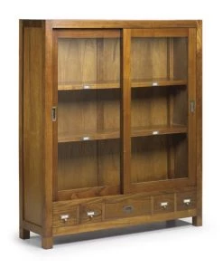 MOYCOR Vitrines Vitrine En Bois De Mindi Marron L120