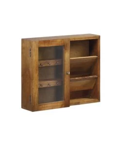 MOYCOR Étagères Vitrine En Bois Marron