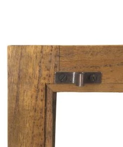 MOYCOR Étagères Vitrine En Bois Marron -Vaisseliers Soldes Magasin vitrine en bois marron 18