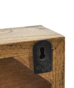 MOYCOR Étagères Vitrine En Bois Marron -Vaisseliers Soldes Magasin vitrine en bois marron 20