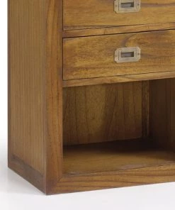 MOYCOR Vitrines Vitrine En Bois Marron -Vaisseliers Soldes Magasin vitrine en bois marron 5