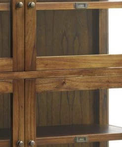 MOYCOR Vitrines Vitrine En Bois Marron H155 -Vaisseliers Soldes Magasin vitrine en bois marron h155 2