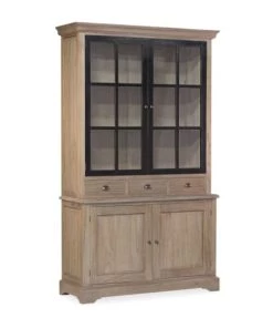 MOYCOR Vitrines Vitrine En Bois Massif Marron L 130 Cm 