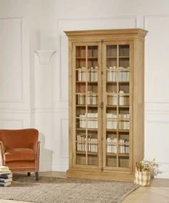 Robin Des Bois Vitrines Vitrine En Chêne 2 Portes -Vaisseliers Soldes Magasin vitrine en chene 2 portes 2