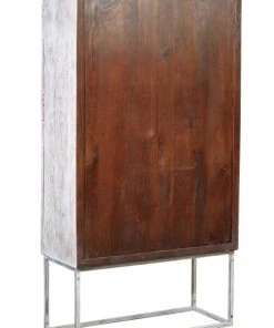 GINER Y COLOMER Vitrines Vitrine En Manguier Avec Pieds En Métal -Vaisseliers Soldes Magasin vitrine en manguier avec pieds en metal 2